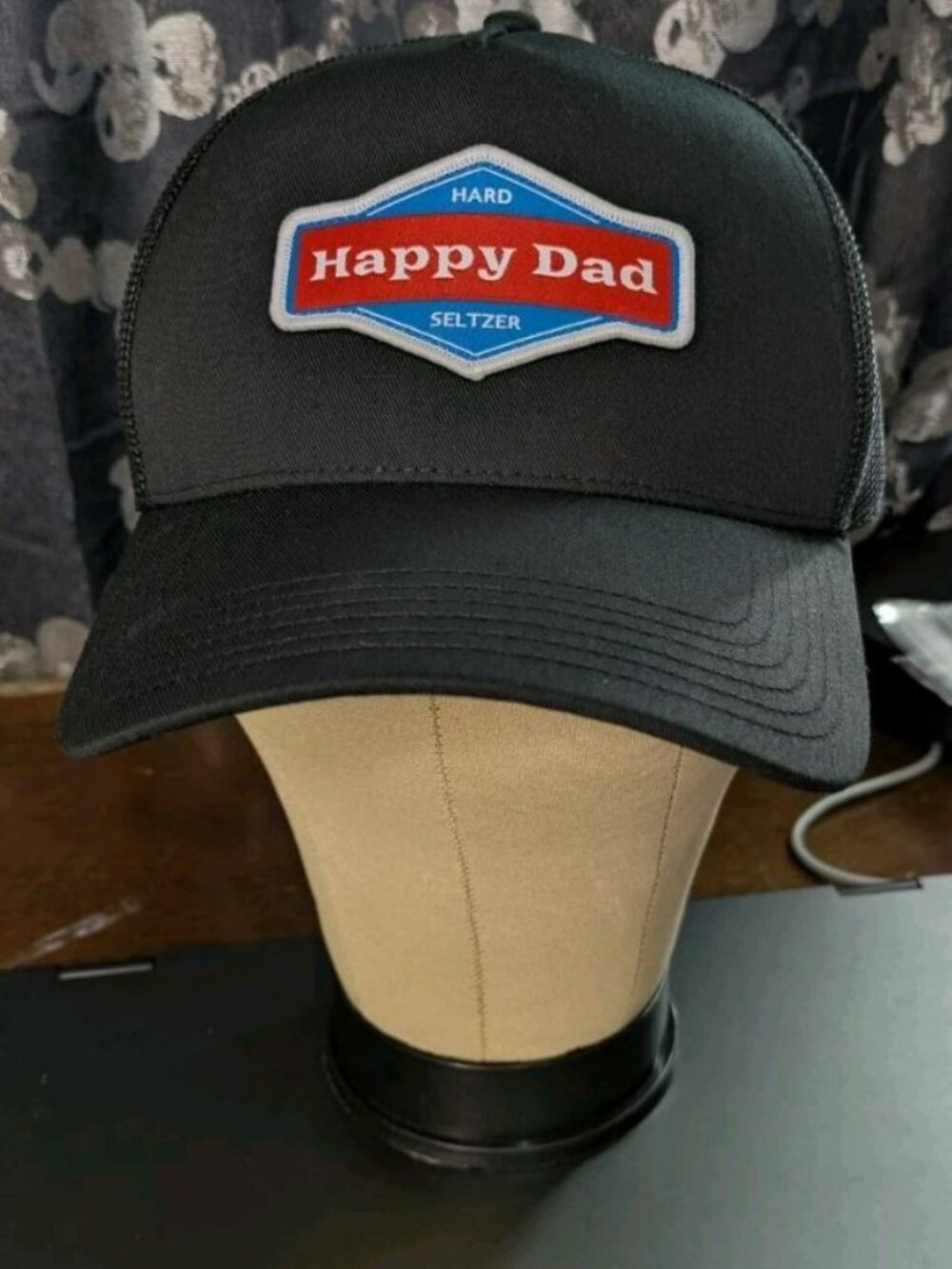 Happy Dad Hard Seltzer Classic Snapback Black Trucker Hat Cap New Nelk Boys